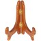 Bard's Hinged Medium Wood Plate Stand, 5" H x 5.75" W x 3.75" D (For 5" - 7.5" Plates)
